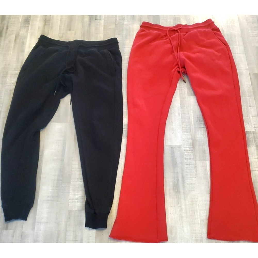 JC Jordan Craig Legacy Ed Men's Sweatpants Joggers Black Red L Streetwear lot